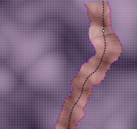 (diagram showing a moving corridor for a dungeon crawl game)