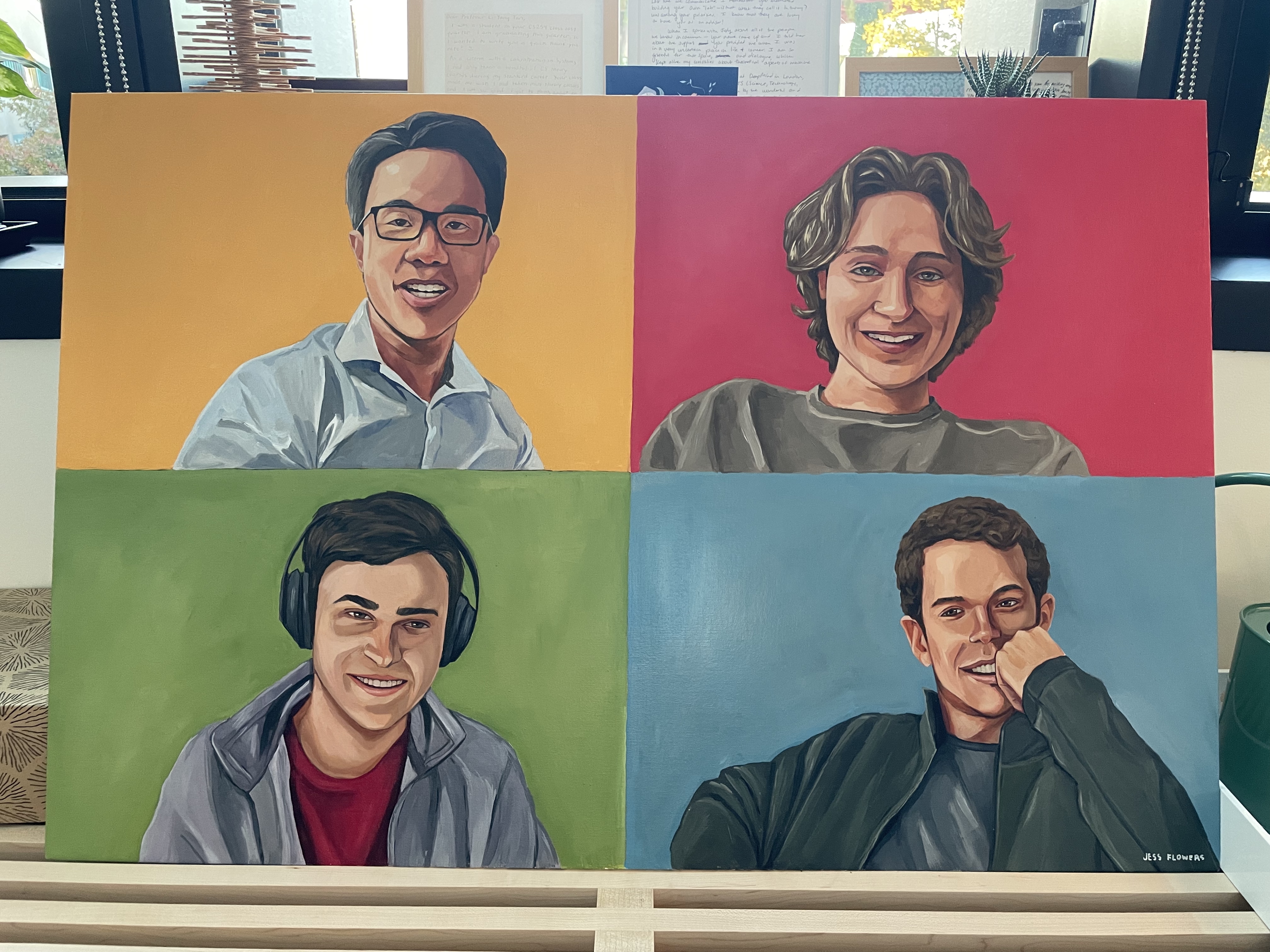 Painting by Jess Flowers